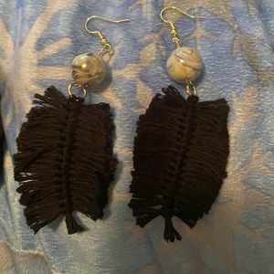 Handmade Knotted String Macrame| Macrame Earrings